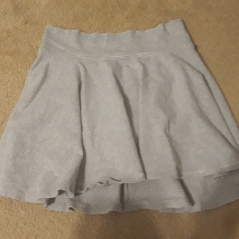 Gray mini skirt